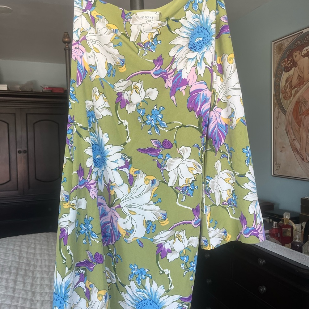 Tuckernuck Green Floral One-Shoulder Maxi Dress - Picture 6 of 15